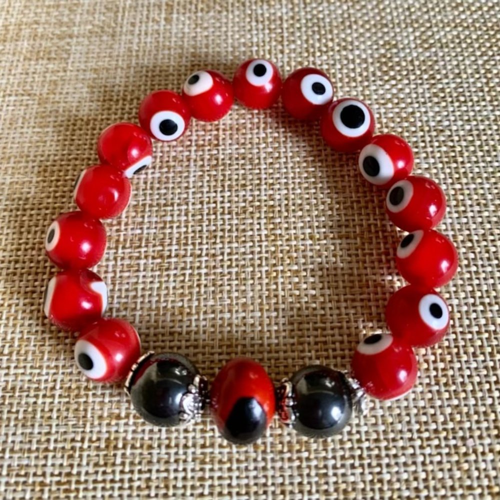 Red Evil Eye protection bracelet